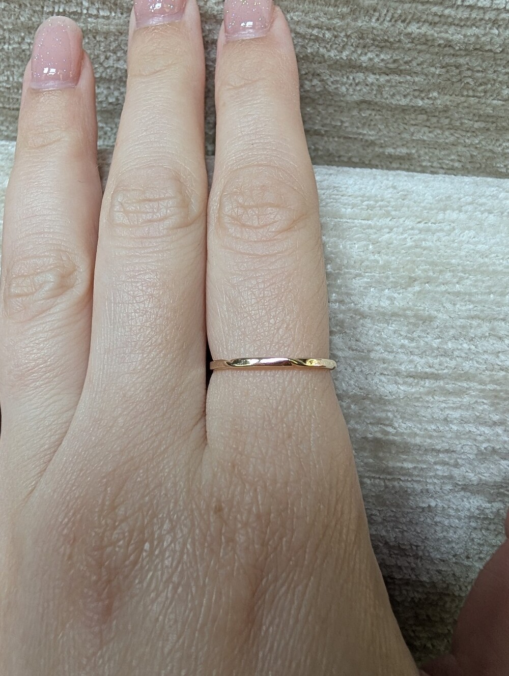 Limited Edition Catbird Candy Wrapper Ring, 14k Gold, Size 7